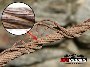 rusted wire rope