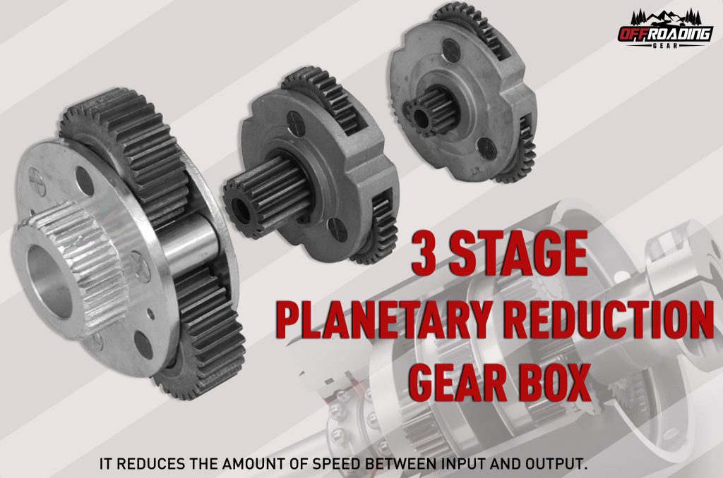 3 stage planetary gearbox