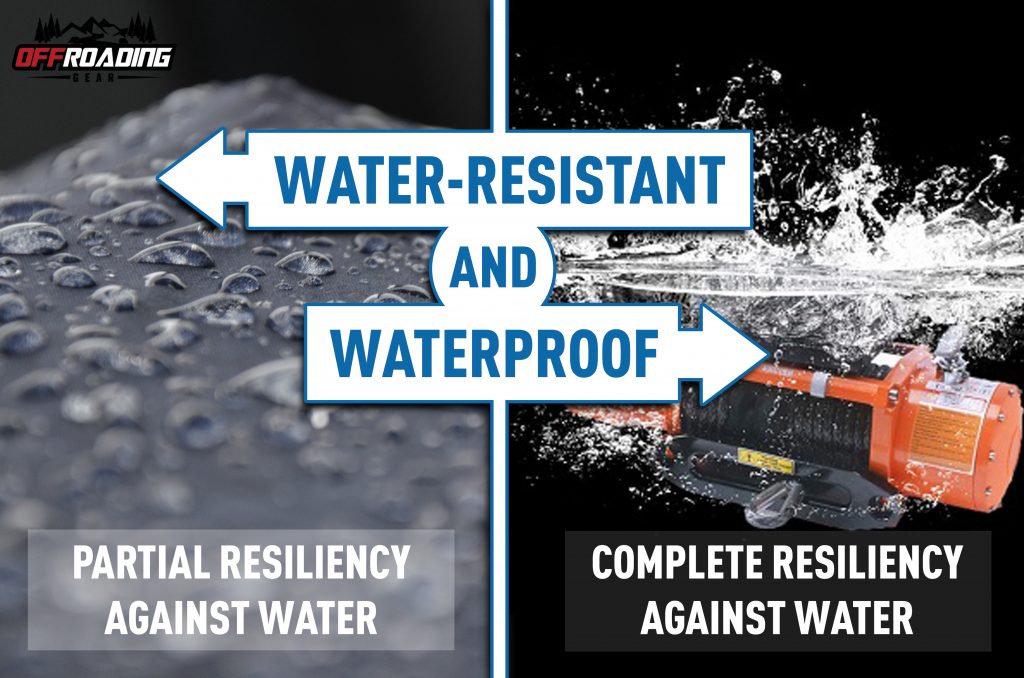 water resistant vs waterproof