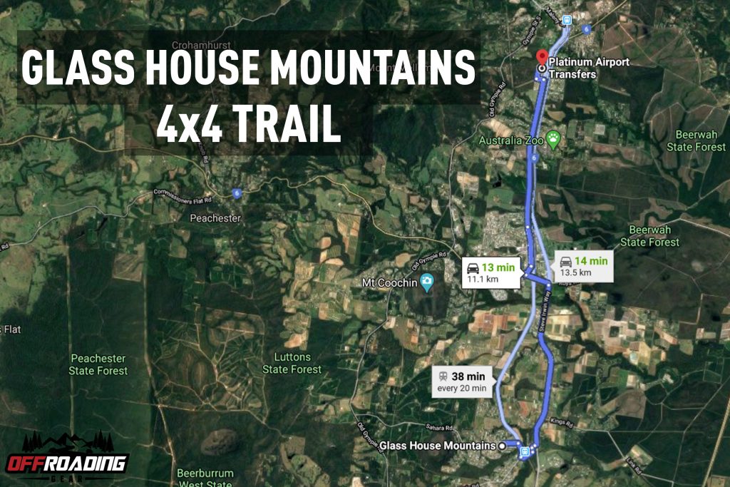glass house mountains 4x4 track map