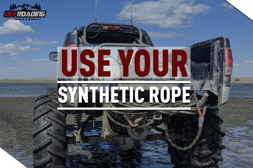 using synthetic winch rope