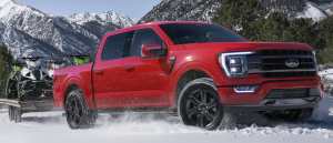 2021 ford f150 in snow