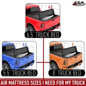 truck bed size chart
