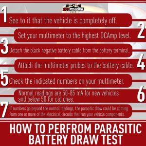 parasitic battery drain test