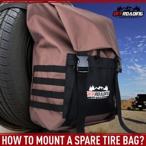mounting a spare tire bag