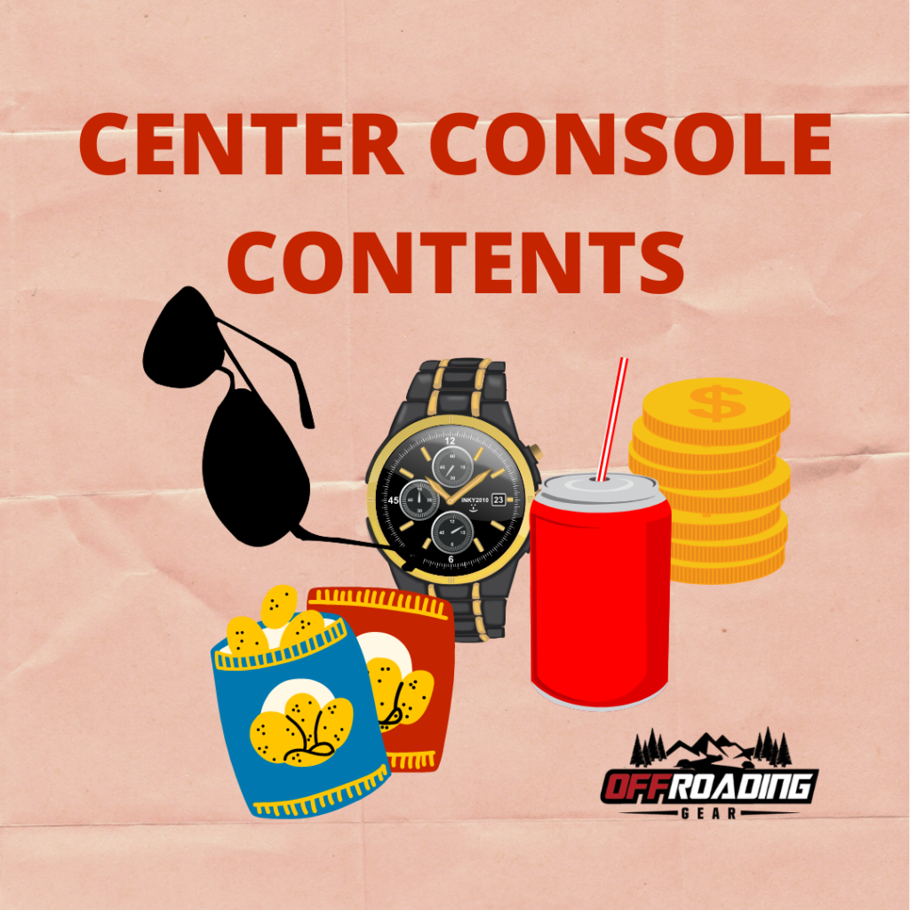 center console contents