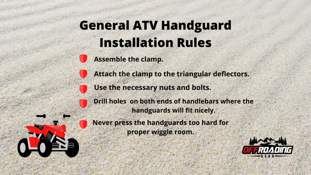 atv handguards install