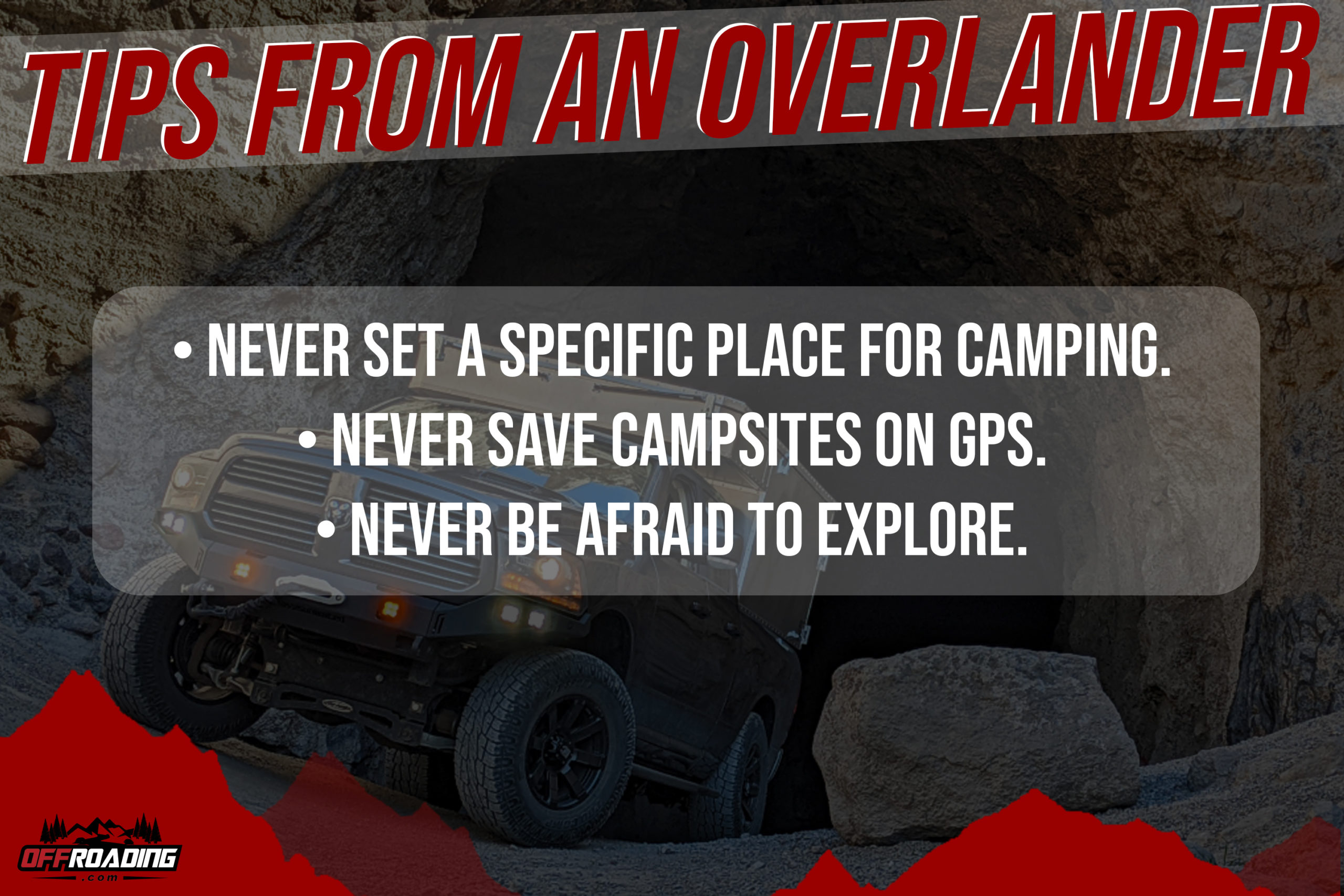 brian tome overlanding tips