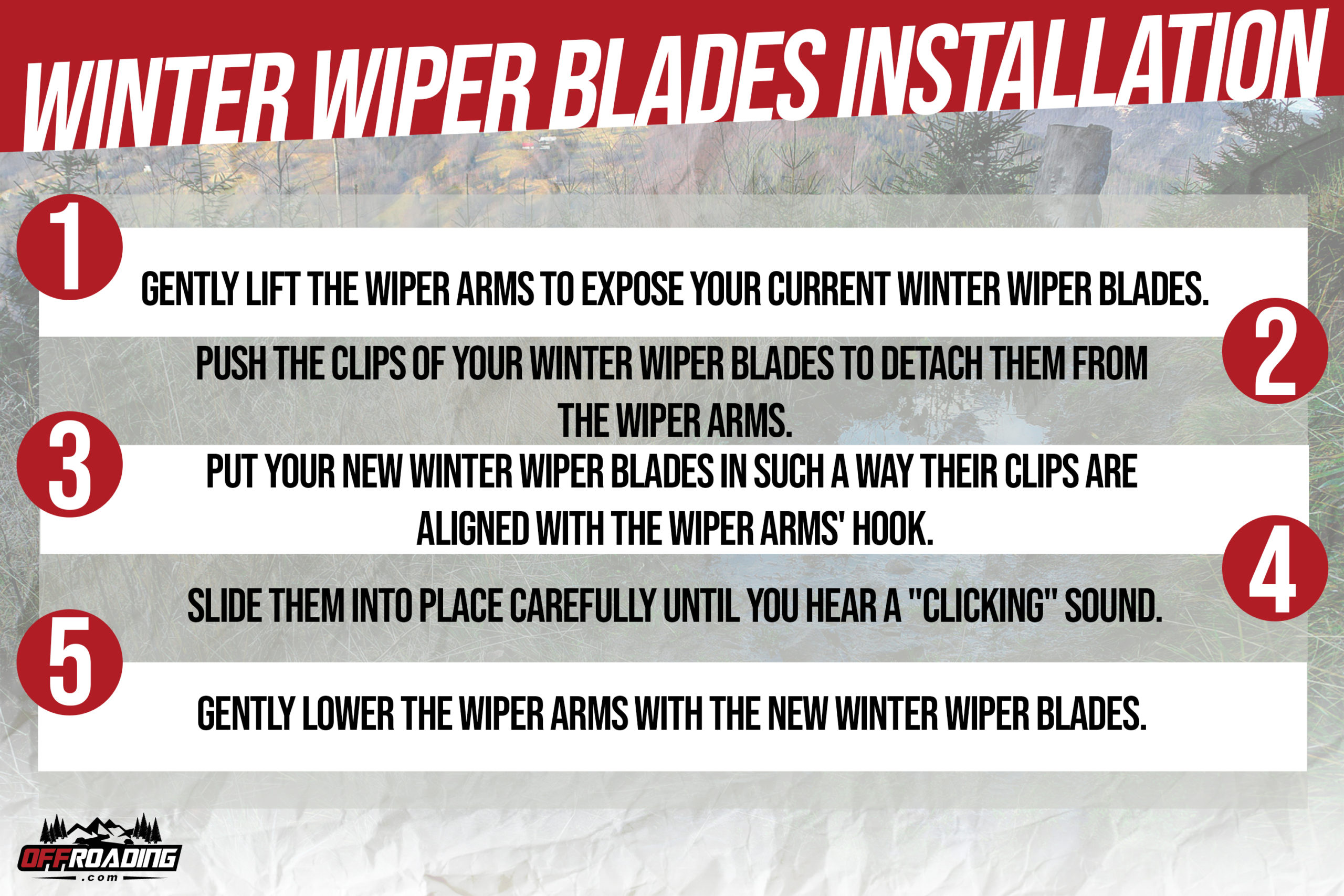 installing winter wiper blades